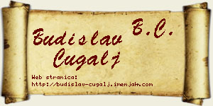Budislav Čugalj vizit kartica